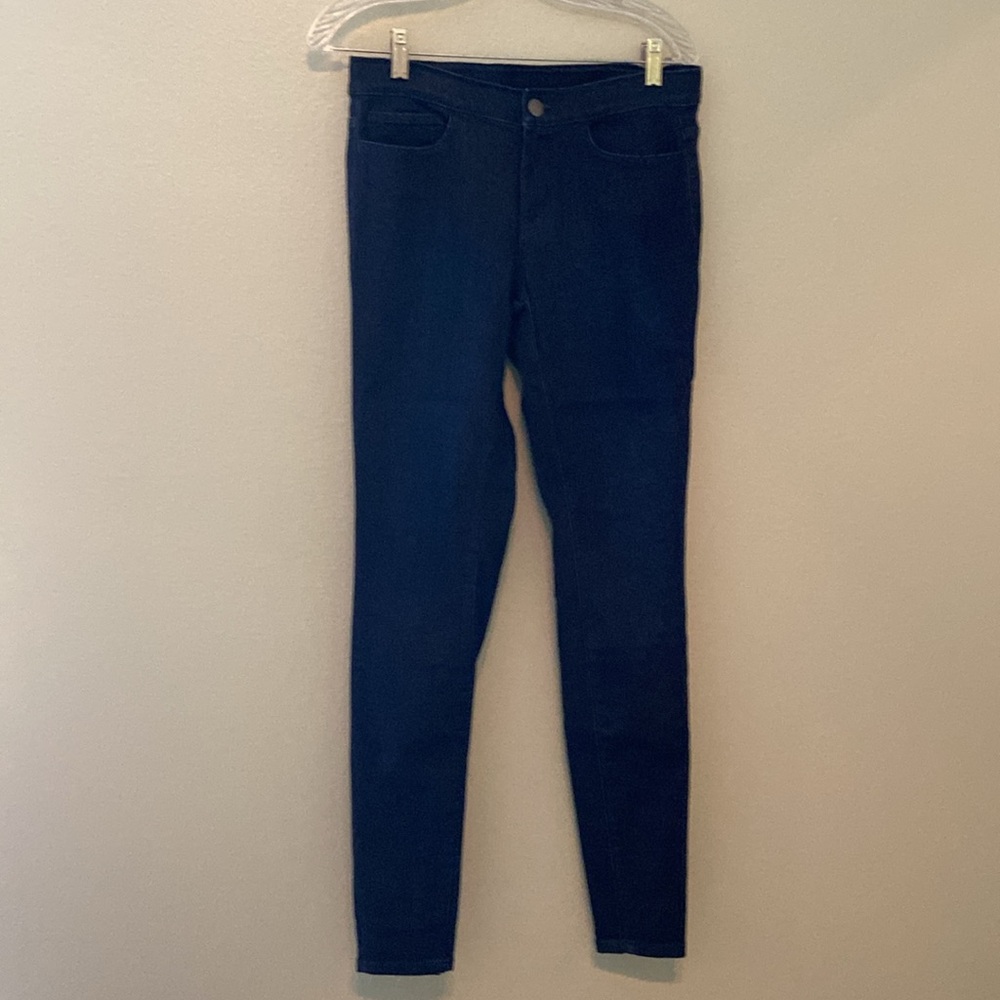 2 Pairs J Jill Dark Denim Zip Up Jeggings Size 4 Tall - Picture 9 of 14